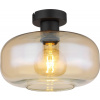 Globo Lighting Giuseppe stropné svietidlo 1x40 W čierna-jantárová 15566DA