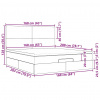 vidaXL Osmanský rám postele s matracmi svetlosivá 160x200 cm zamat - Sivá - 236248-248718