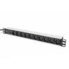 DIGITUS Digitus 10-Outlet Strip Čierna 10 AC zásuvky/AC zásuviek 250 V 2 m (DN-95404)