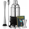 Profesionálny BARMÁNSKY set na nápoje MIXOLOGY Shaker 710 ml + RECEPTY