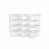 Artenat Úložný box Rose (súprava 12 ks), 35 cm, biela