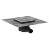 Hansgrohe RainDrain Point - Podlahová vpusť, 15x15 cm, kefovaná nerezová oceľ 56248800