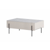 BOGART. Konferenčný stolík Malmi 100 cm - kašmírová / crema bianca / čierna