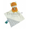 Plyšová líška na maznanie The Organic Fox Doudou et Compagnie so vzorom 20 cm v darčekovom balení 3 rôzne druhy od 0 mes