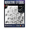 Reflexné nálepky Reflective Berlin Cubes - Grey uni