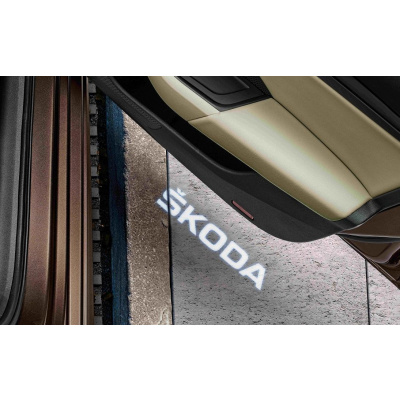 2pcs Led Auto Tür Licht Logo Projektor Lampen für Skoda Octavia A7