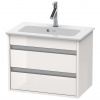Duravit Ketho Umývadlová skrinka Compact, 48x60x39 cm, 2 zásuvky, lesklá biela KT645202222