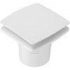CERANO - Kúpeľňový axiálny hranatý ventilátor s čidlom vhlkosti a časovým dobehom - 12W, potrubie 100mm - biela lesklá