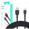 Kábel Aukey USB - USB 3.1 typ C 1 m čierny