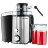 tectake 405527 odšťavovač frufi, 2 rýchlostné stupne, nerezová oceľ, 600w - strieborná