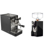 Stone Espresso Lite Black + Eureka Mignon Perfetto, CR black