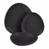 BERLINGERHAUS Jedálenská sada tanierov Matte Black Collection 18 ks