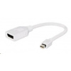 GEMBIRD miniDisplayport - Displayport 10cm (M/F) biely A-mDPM-DPF-001-W