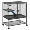 Malá klietka pre zvieratá 77x52x92MM Železo + Plast + Čierny zamat