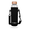 Sklenená fľaša Bamboo 600 ml - GymBeam