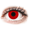 Maxvue Vision ColourVUE Crazy Lens - nedioptrické jednodenné (2 šošovky) Red Devil Dioptrie: 0.00, Zakrivenie: 8.6, Priemer: 14.00