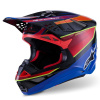 ALPINESTARS prilba SUPERTECH S-M10 ERA, ALPINESTARS (modrá/červená/žlutá fluo) 2026 - L