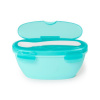 SKIP HOP Miska s lyžičkou v ochrannom puzdre Easy Serve Teal 240 ml, 3m+ Varianta: Teal