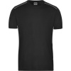 James & Nicholson Tričko JN 890 Solid, krátký rukáv, pánské COT02089000215-black Černá 5XL