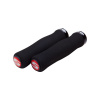 SRAM gripy - LOCKING GRIPS 129 mm - čierna/červená