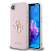Guess PU Grained 4G Metal Logo zadný kryt pre iPhone 16e Pink
