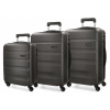 ROLL ROAD Flex Antracita, Sada ABS cestovných kufrov, 55-65-75cm, 5849461