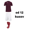 Futbalová sada Joma Campus III pre mužstvo, od 12 kusov, bordová počet ks v sade: 20 hráčskych setov
