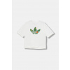 Detské bavlnené tričko adidas Originals béžová farba, s potlačou, JW5326 152