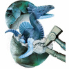 Loom in Bloom Drak Baby Born Legendary egg - Marin Dragon Modrá