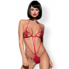 Spodné prádlo-Luiza bodysuit red S/M