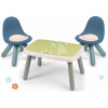 Set stôl KidTable Life Smoby šedozelený výška 45 cm s dvoma stoličkami s anti UV filtrom
