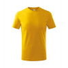 Detské tričko Malfini Classic 100 - veľkosť: 158, farba: žltá