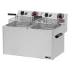 Fritéza elektrická dvojitá 0,38 kW/l, 8+8 l stolná 230 V | REDFOX - FE 77