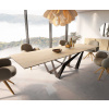Jedálenský stôl Edge 300x100 keramický Laminam® Sabbia cross plochý
