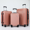 3dílná sada cestovních kufrů BestBerg BBL-106RG / 48, 70, 104 l / ABS / rose gold