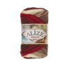 Alize Burcum Batik Béžovo červena 4574