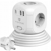 Predlžovací Kábel Viking VACCUBEPD 1,8 m, 4 zásuvky 230V, 2x USB, 1x USB-C