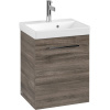 VILLEROY & BOCH Avento závesná skrinka pod umývadlo, 1 dvierka, pánty vľavo, 430 x 352 x 514 mm, Stone Oak, A88700RK