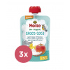 3x HOLLE Bio-Organic Croco Coco ovocné pyré jablko, mango, kokos, 100 g (8m+)