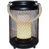 Solight WO3101, kovový lampáš s LED sviečkou, teplá biela, 3xAA, čierna, 20cm WO3101