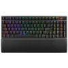ASUS ROG Strix Scope II 96 NX Snow bezdrôtová klávesnica US (90MP037A-BKUA01) USB / WiFi (USB prijímač) / Bluetooth / Lokalizácia US / Podsvietená / Numerická časť / Programovateľné klávesyČierna