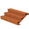 ADEZZ Cortenové schody 100 cm (3 stupne)