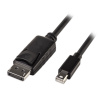 PremiumCord Mini DisplayPort - DisplayPort V1.2 prípojný kábel M/M 1m kport7-01