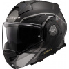 LS2 Helmets LS2 FF901 Advant X Metryk flip-up prilba, čierna matná/titánová, M (57/58)
