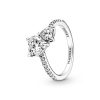 PANDORA prsten Třpytivé dvojité srdce 58 191198C01-58
