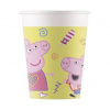 Papierové tégliky prasiatko Pepina - Peppa Pig - 200 ml - 8 ks