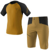 Komplet DYNAFIT Alpine Pro Short Sleeve Shirt M Tobacco + Transalper DST Shorts M Relic