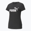 Dámske tričko PUMA ESS+ Metallic Logo Tee puma black/silver metallic (L)