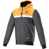 bunda CHROME STREET HOODIE HONDA kolekce, ALPINESTARS (černá/šedá/oranžová L)