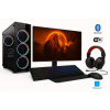 INTEL Core i5-12400F Hexa Core,DDR4 RAM 16GB,SSD 1000GB,AMD Radeon XFX Speedster RX 6600 8GB,WiFi+Bluetooth,27